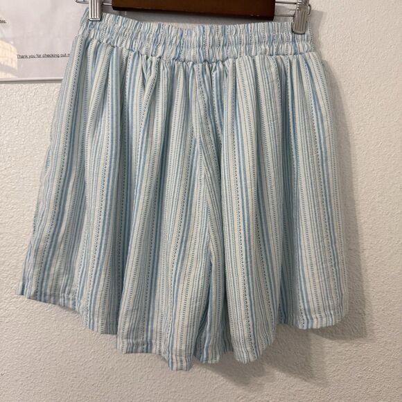 BCBGeneration Striped High Waisted Tassel Shorts Small Coastal Vacation Boho - Picture 4 of 6